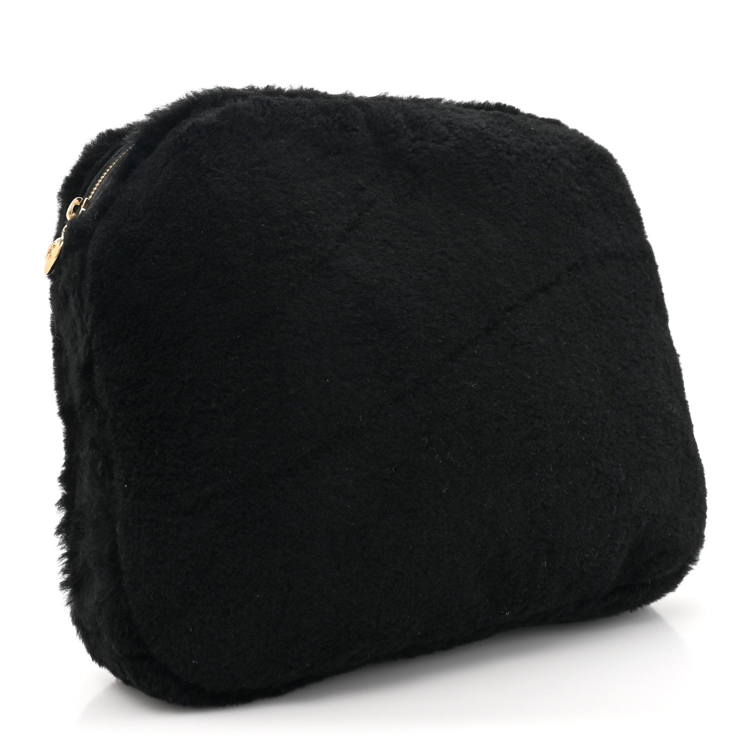 Chanel Shearling CC Flat Mules 39 Black 12 of 16