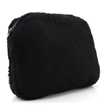 Chanel Shearling CC Flat Mules 39 Black 12 of 16