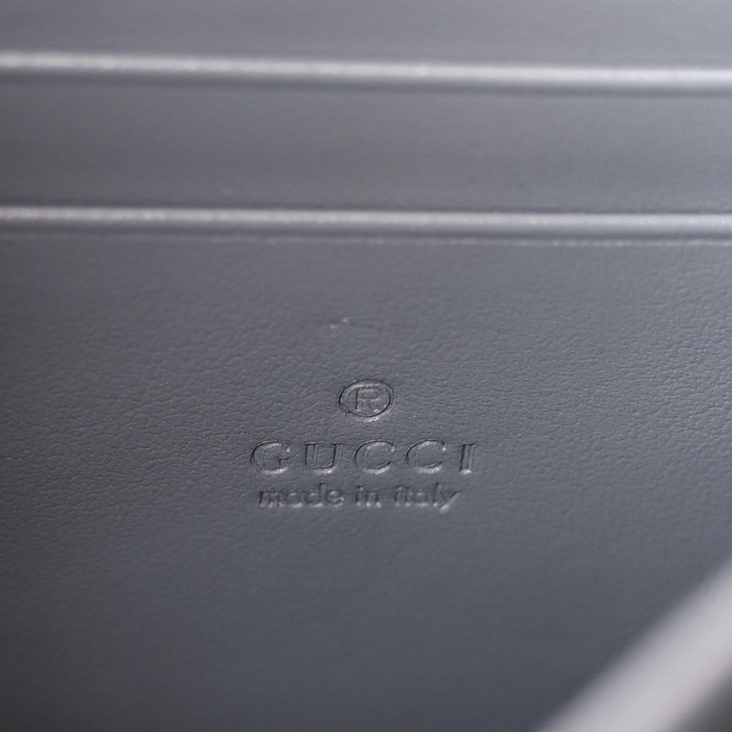 Gucci Calfskin Matelasse Aria GG Marmont Chain Wallet Deep Grey 7 of 10