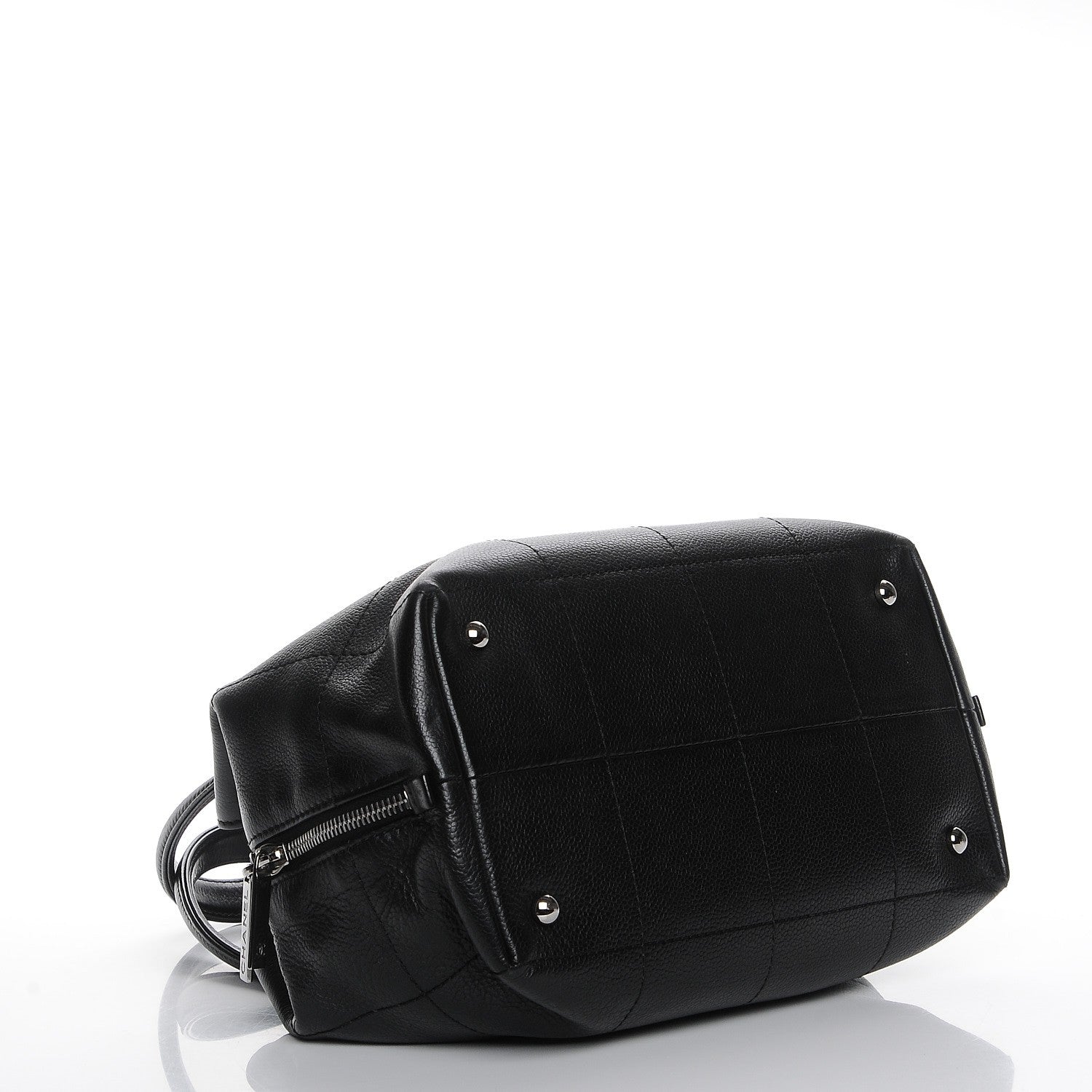 Chanel Caviar Square Stitched Medium Tote Black 4 of 7