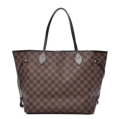 Louis Vuitton Damier Ebene Neo Neverfull MM Rose Ballerine 1 of 11