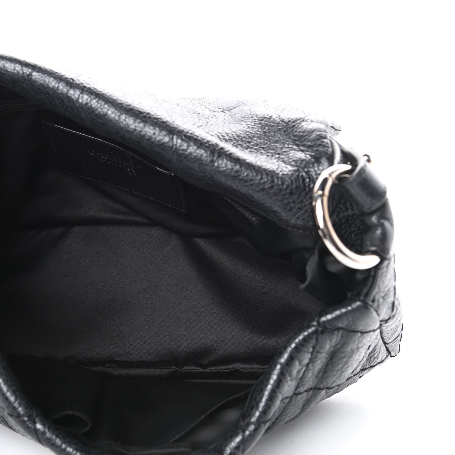 Chanel Glazed Calfskin Stitched On The Road Flap Black 5 of 16