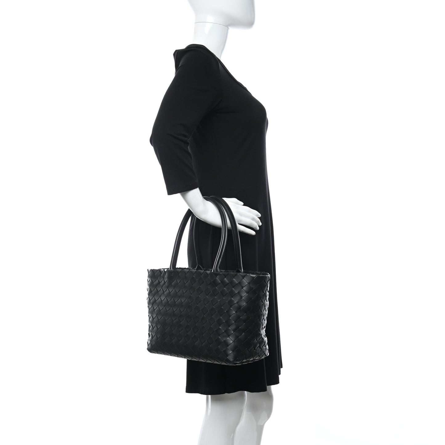 Nappa Intrecciato Small Tote Black