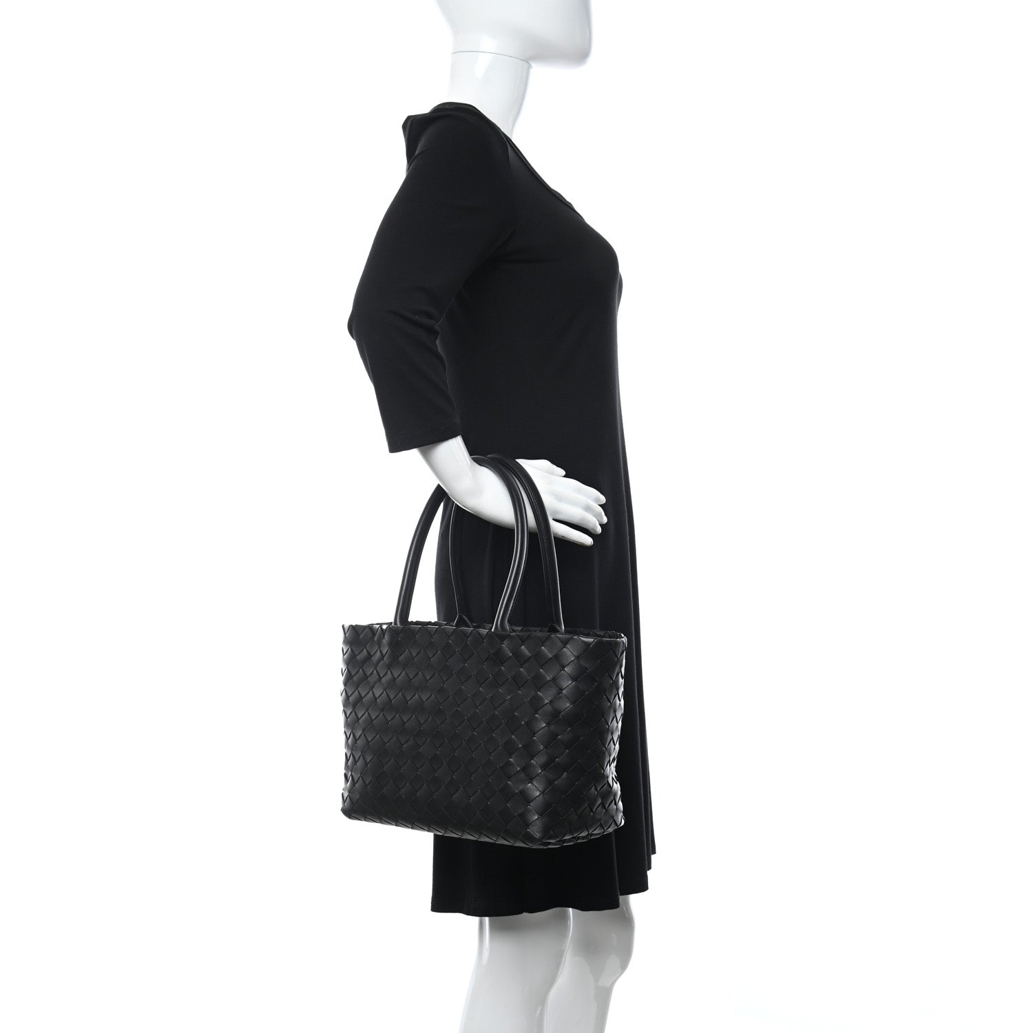 Bottega Veneta Nappa Intrecciato Small Tote Black 2 of 12