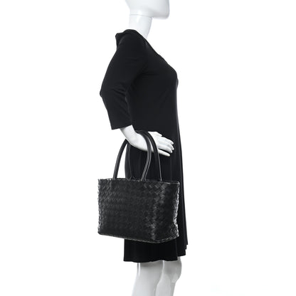 Bottega Veneta Nappa Intrecciato Small Tote Black 2 of 12