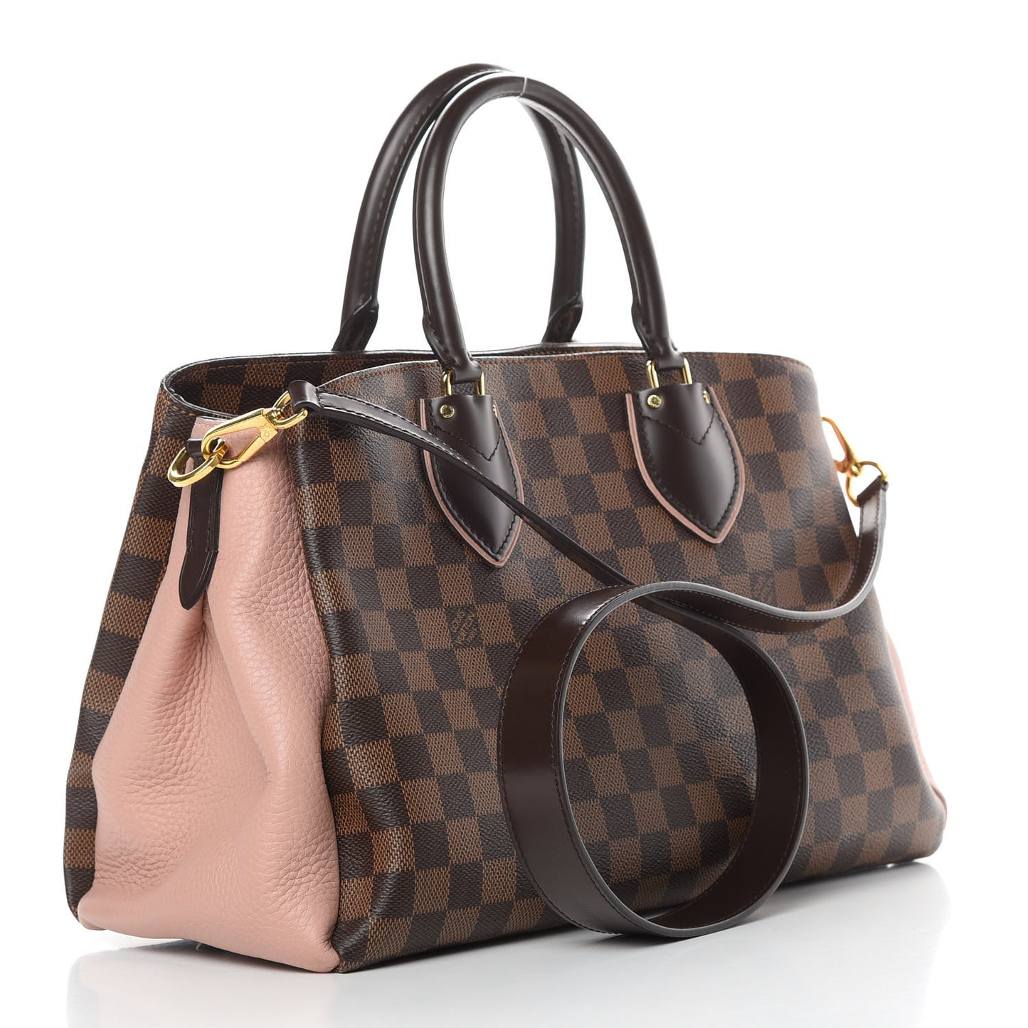 Cuir Taurillon Damier Ebene Normandy Magnolia