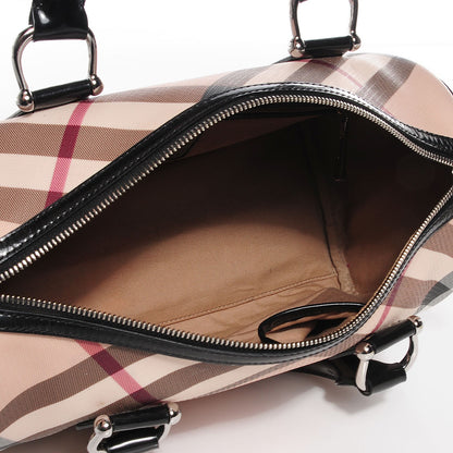 Burberry Supernova Check Medium Chester Bowling Bag Black 5 of 8
