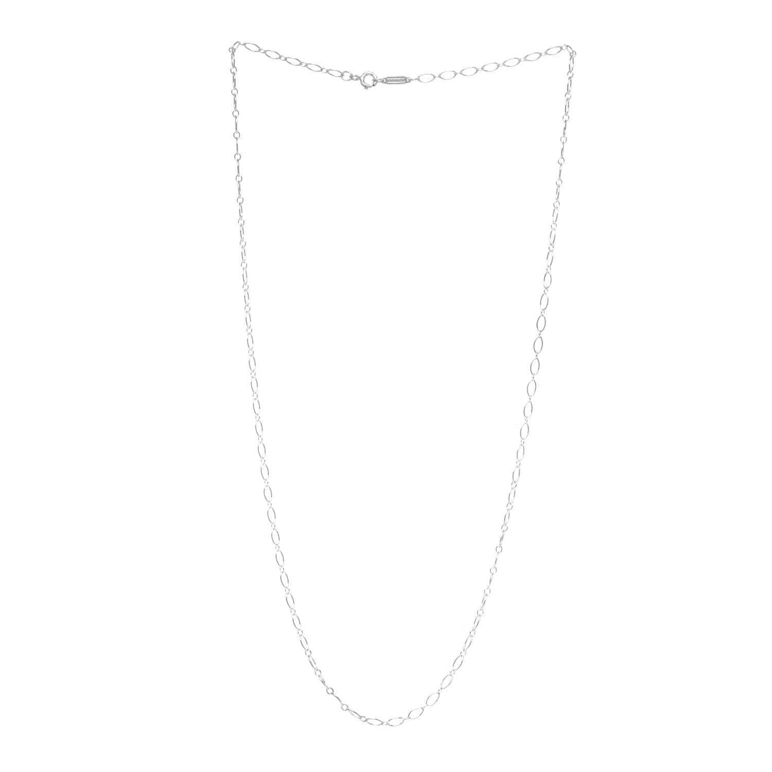 Tiffany Sterling Silver Oval Link Chain Necklace 20" 3 of 5