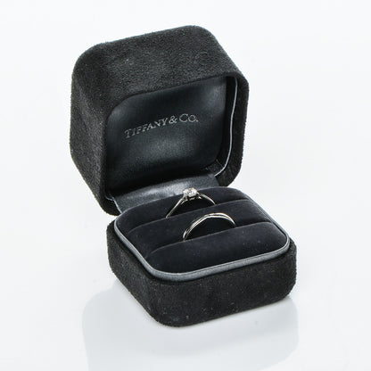 Tiffany Platinum Diamond Harmony Engagement Ring Wedding Band Set 63 10.25 10 of 10