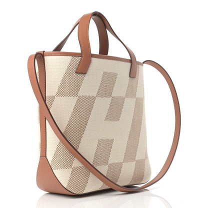 Hermes Swift Toile H Cabas H En Biais 27 Ecru Naturel Gold 3 of 10