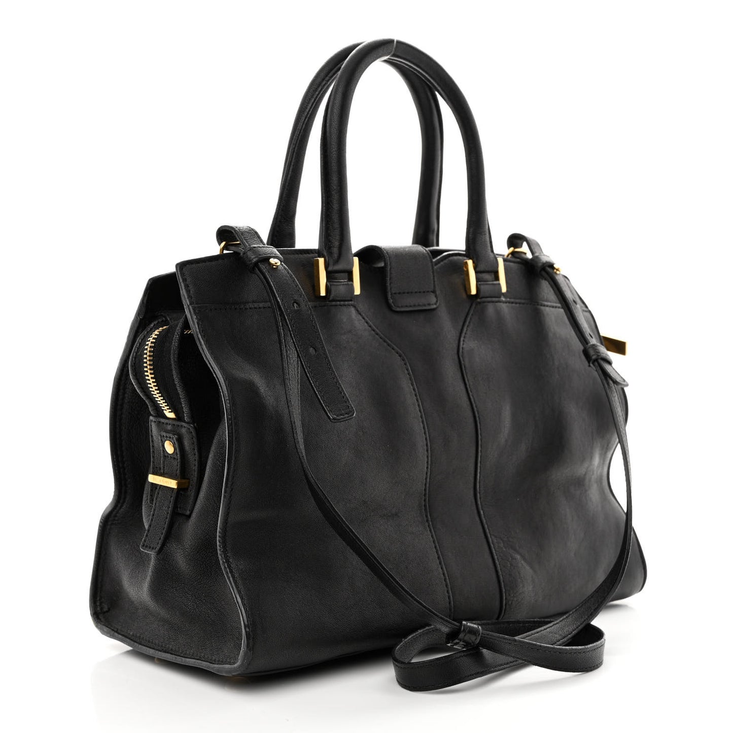 Calfskin Small Classic Y Cabas Black