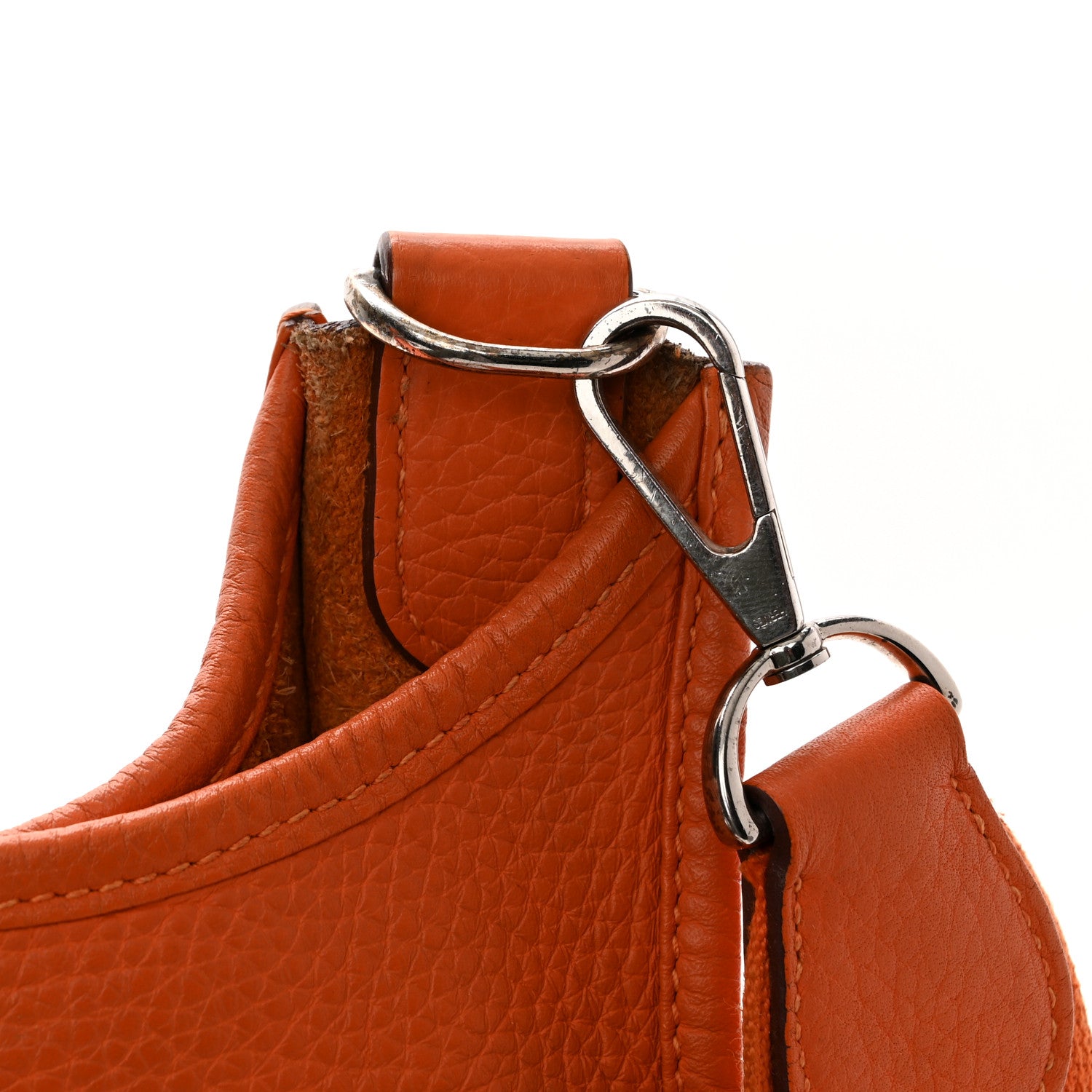 Hermes Taurillon Clemence Evelyne III PM Orange 11 of 12