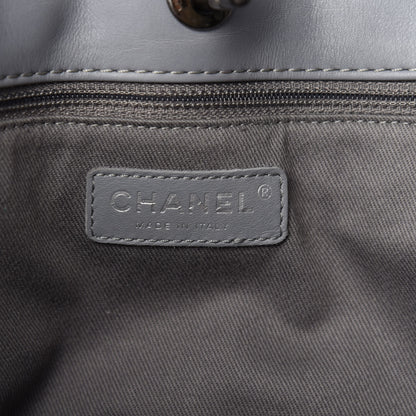 Chanel Lambskin Quilted Shopping Tote Grey 8 of 11
