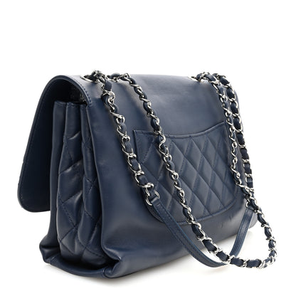 Chanel Calfskin Jumbo Tramezzo Flap Navy 3 of 10