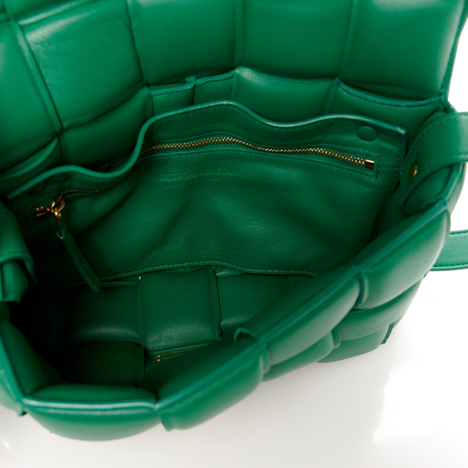 Bottega Veneta Lambskin Maxi Intrecciato Padded Cassette Crossbody Bag Racing Green 5 of 13