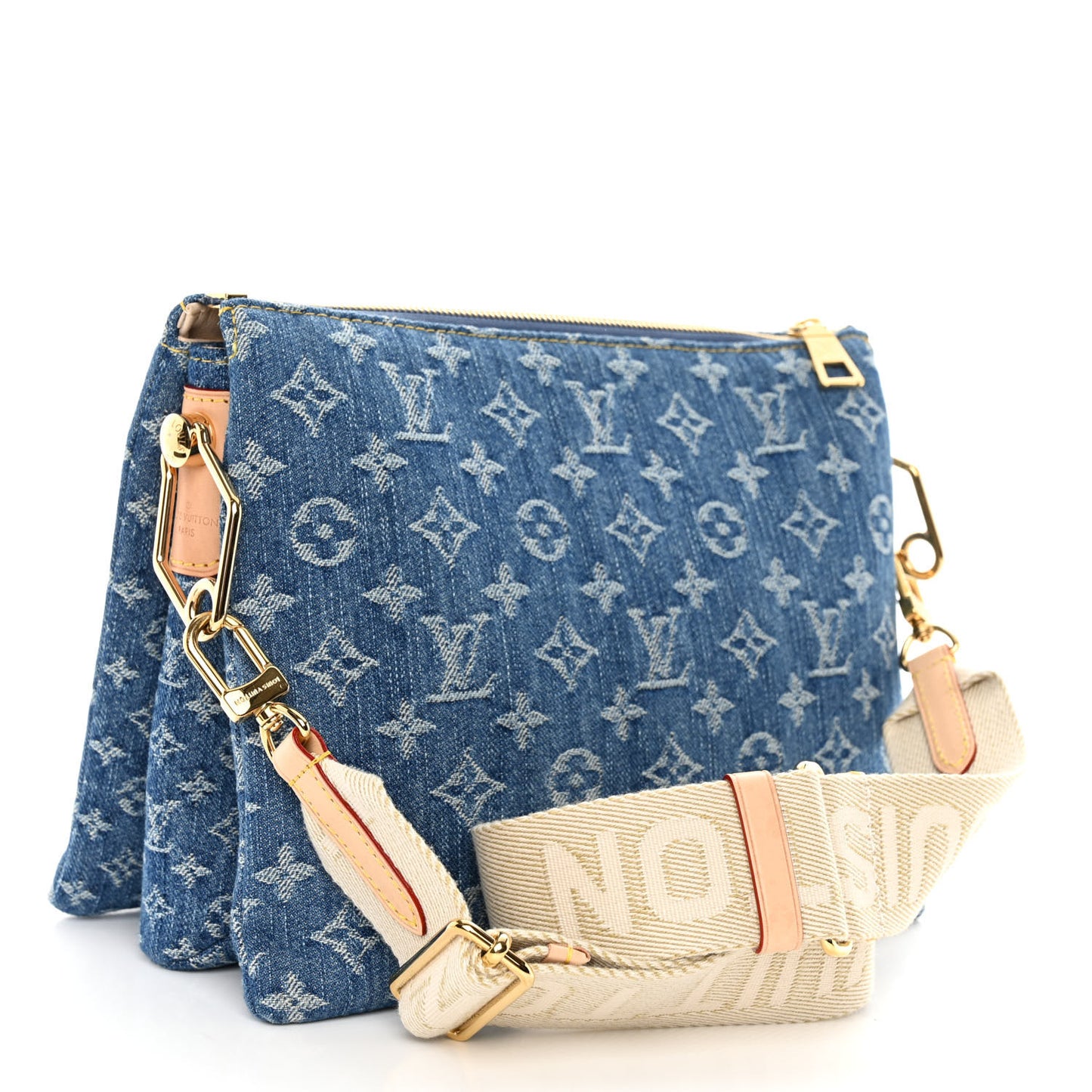 Monogram Denim Coussin PM Blue