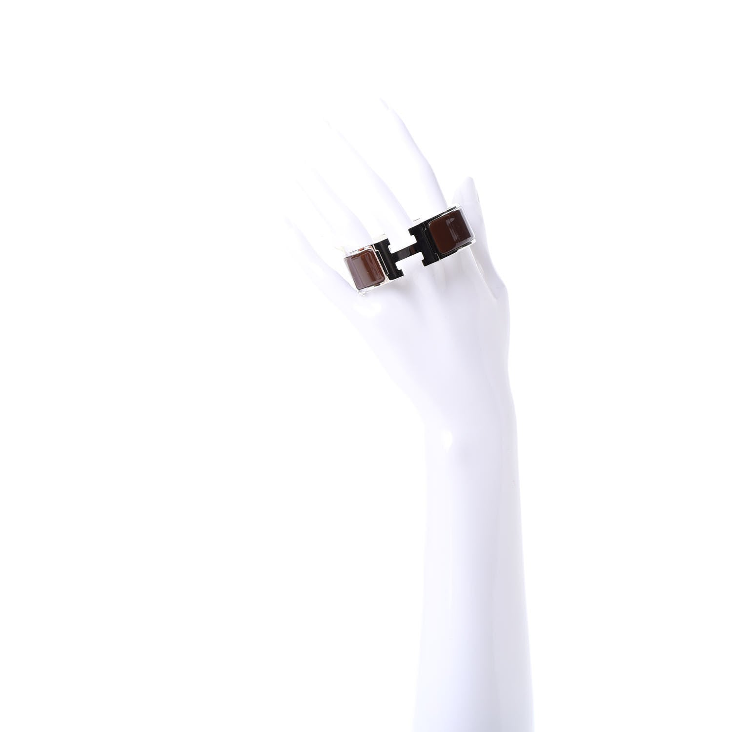 Hermes Enamel Wide Clic Clac H Bracelet PM Moka 2 of 5