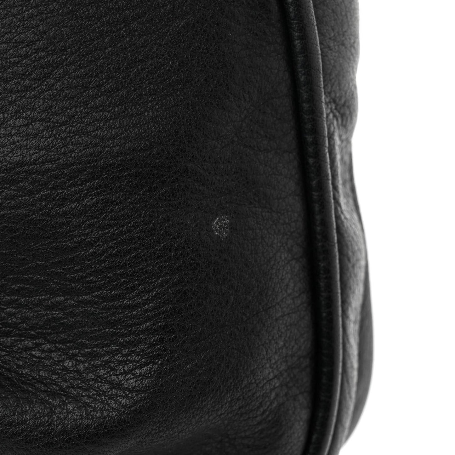 Vitello Flamingo Fendista Pouchette Crossbody Black
