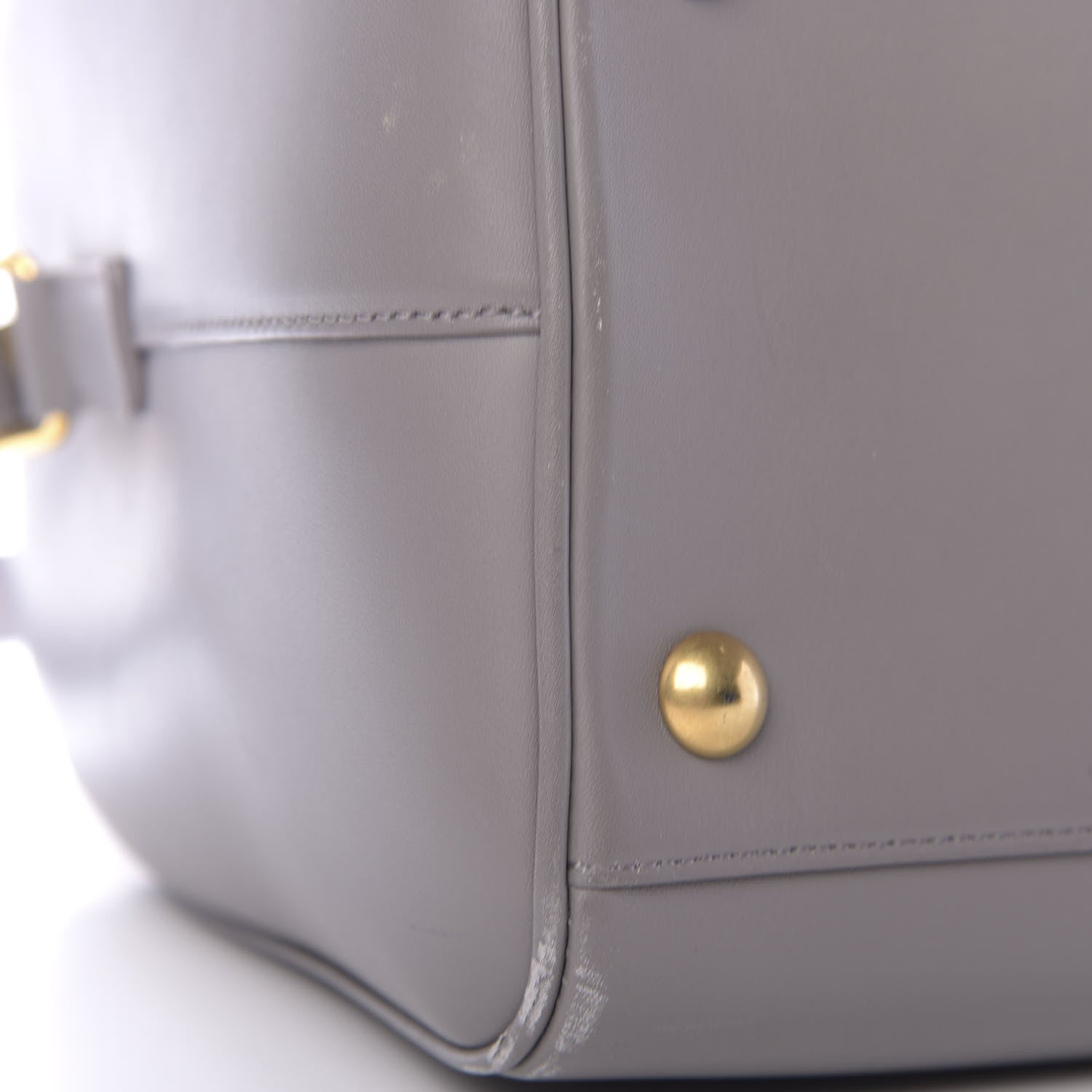 Saint Laurent Calfskin Classic Duffle 6 Fog 9 of 14