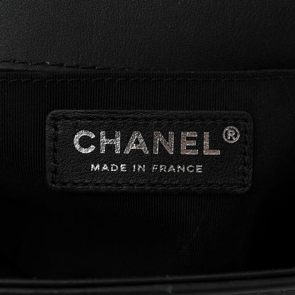 Chanel Lambskin Sequin Medium Boy Flap Bag Black 6 of 10