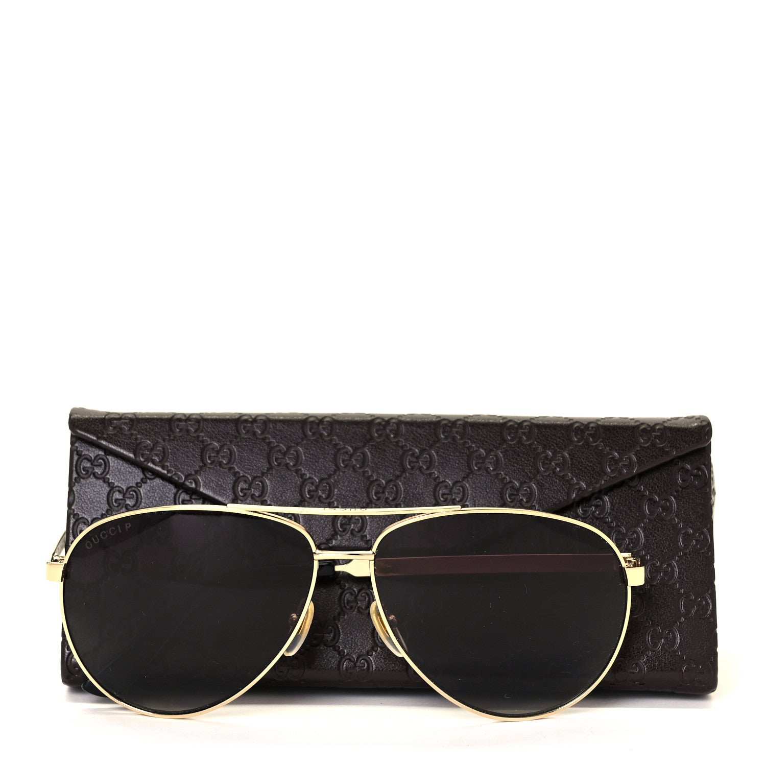 Gucci Aviator Sunglasses GG0237S Gold 9 of 9