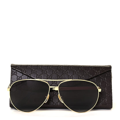 Gucci Aviator Sunglasses GG0237S Gold 9 of 9