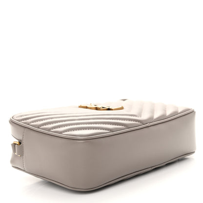 Saint Laurent Calfskin Matelasse Monogram Lou Camera Bag Greyish Brown 4 of 9