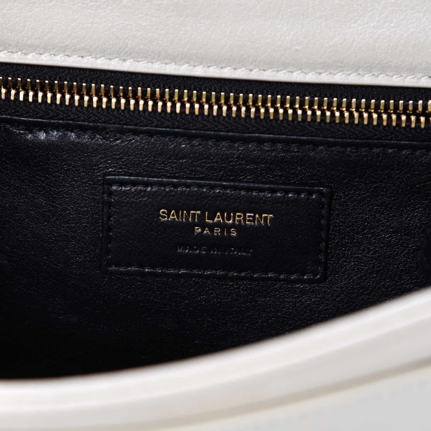 Saint Laurent Lambskin Matelasse Amalia Chain Shoulder Bag Creama Soft 8 of 10