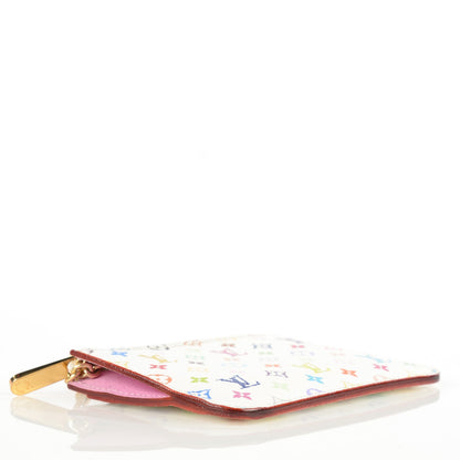 Louis Vuitton Monogram Multicolor Key Pouch White Litchi 4 of 8