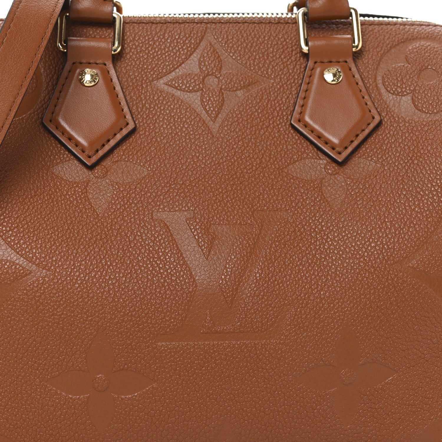 Louis Vuitton Empreinte Monogram Giant Speedy Bandouliere 25 Cognac 7 of 9