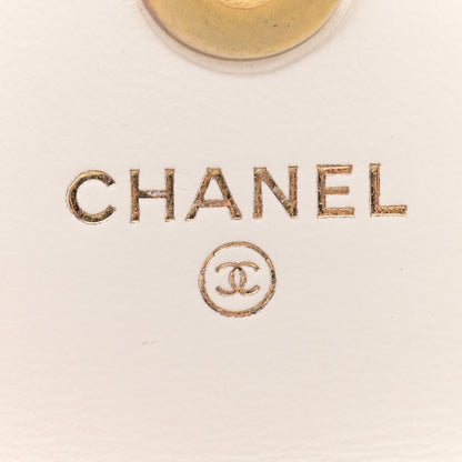 Chanel Lambskin Quilted Pearl Crush Clutch With Chain White 6 of 12