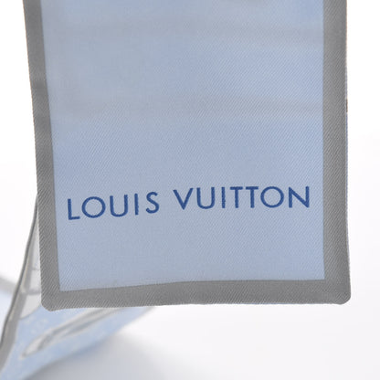 Louis Vuitton Silk Monogram Trunks Bandeau Blue Ciel 3 of 4