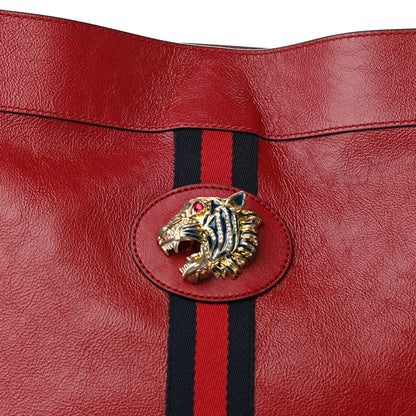 Gucci Calfskin Large Rajah Chain Tote Romantic Cherry 9 of 11