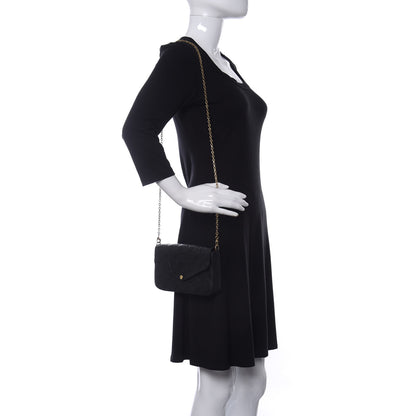 Louis Vuitton Empreinte Pochette Felicie Chain Wallet Black 2 of 11