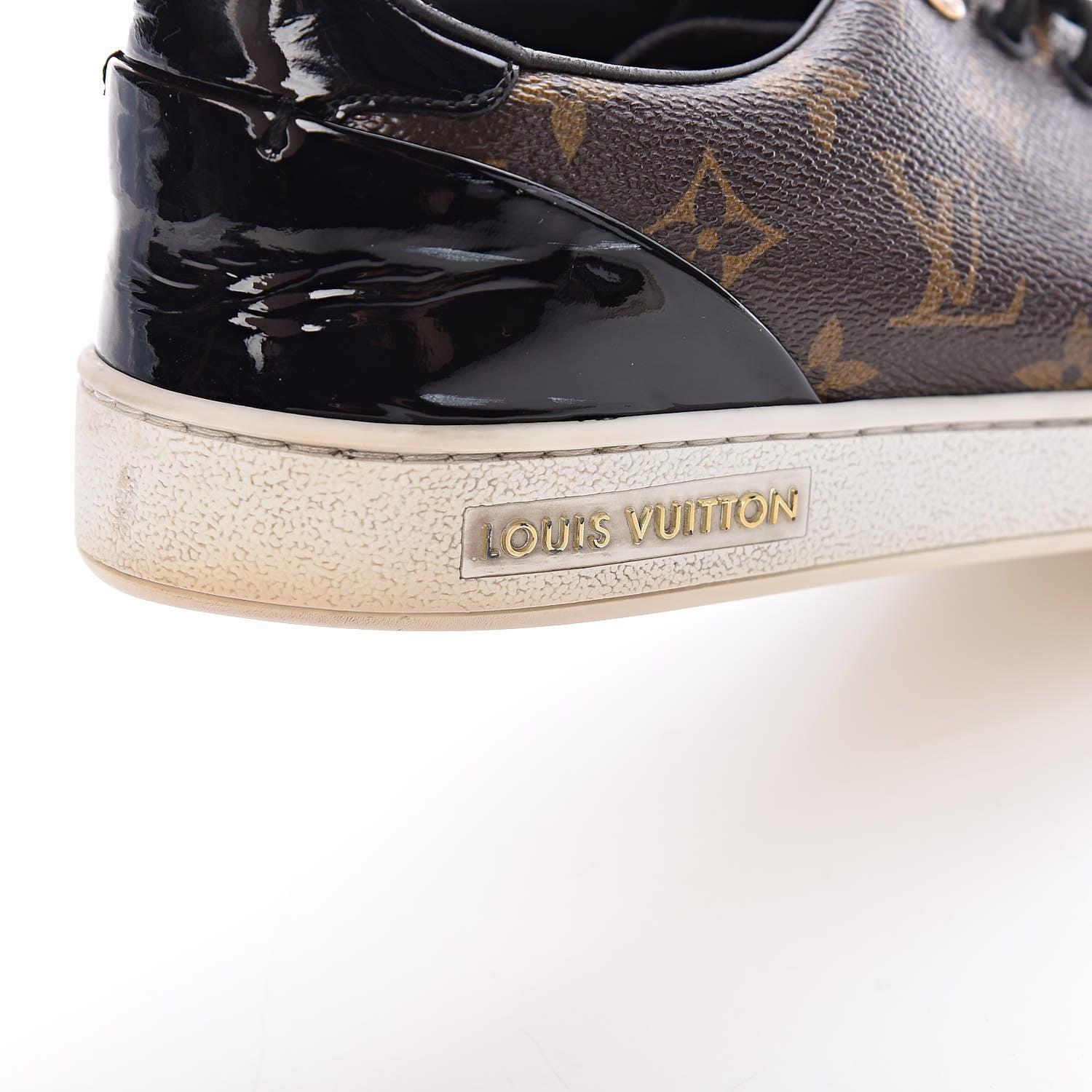 Louis Vuitton Patent Monogram Frontrow Sneakers 39 22 of 25