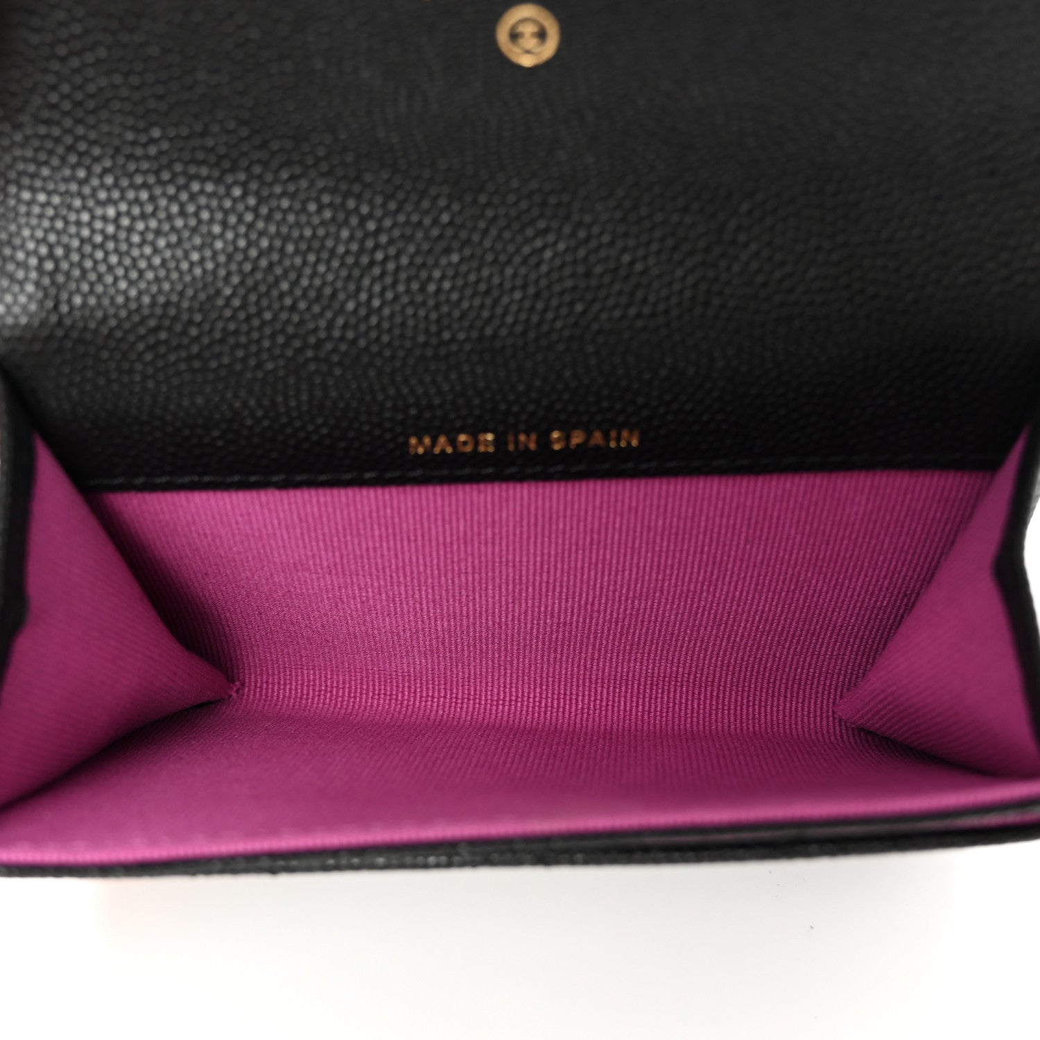 Chanel Caviar Quilted Textured CC Flap Card Holder Black 5 of 9