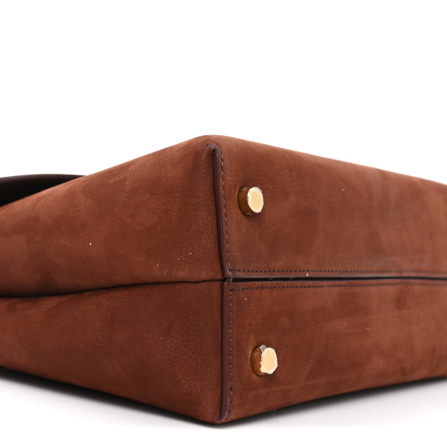 Celine Grained Nubuck Calfskin Medium Nino Chestnut 8 of 9