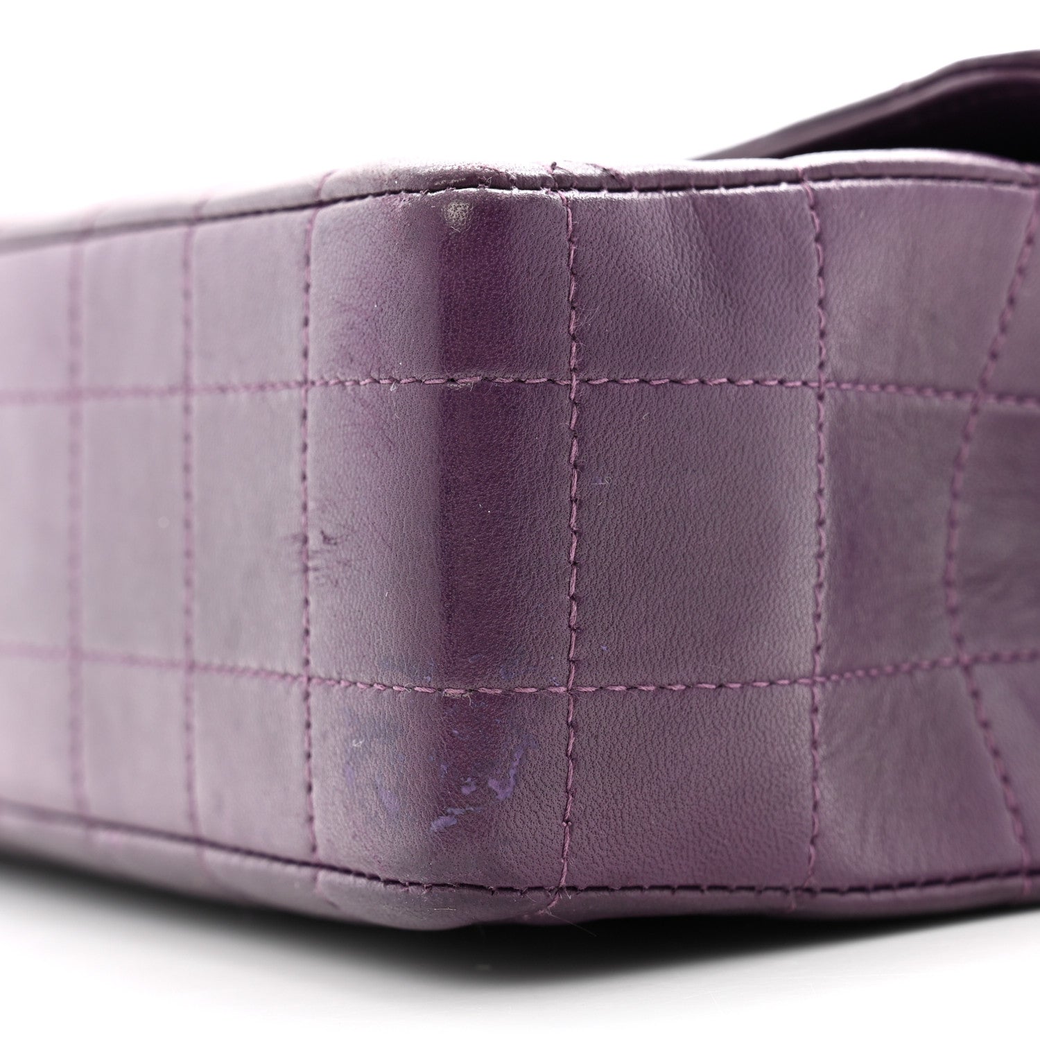 Chanel Lambskin Chocolate Bar Mademoiselle Flap Purple 11 of 14