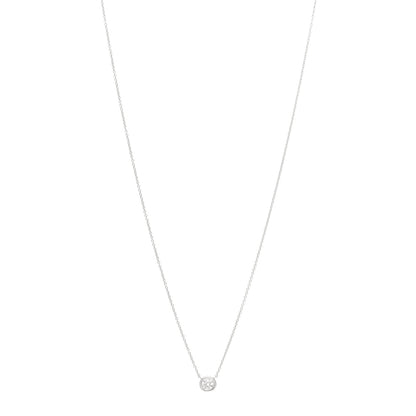 Roberto Coin 18K White Gold Diamond .24ct Diamonds by the Inch Pendant Necklace 1 of 6