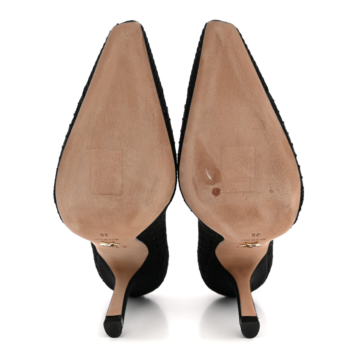 Mesh Cotton Cannage Dior Capture 100mm Pumps 36 Black