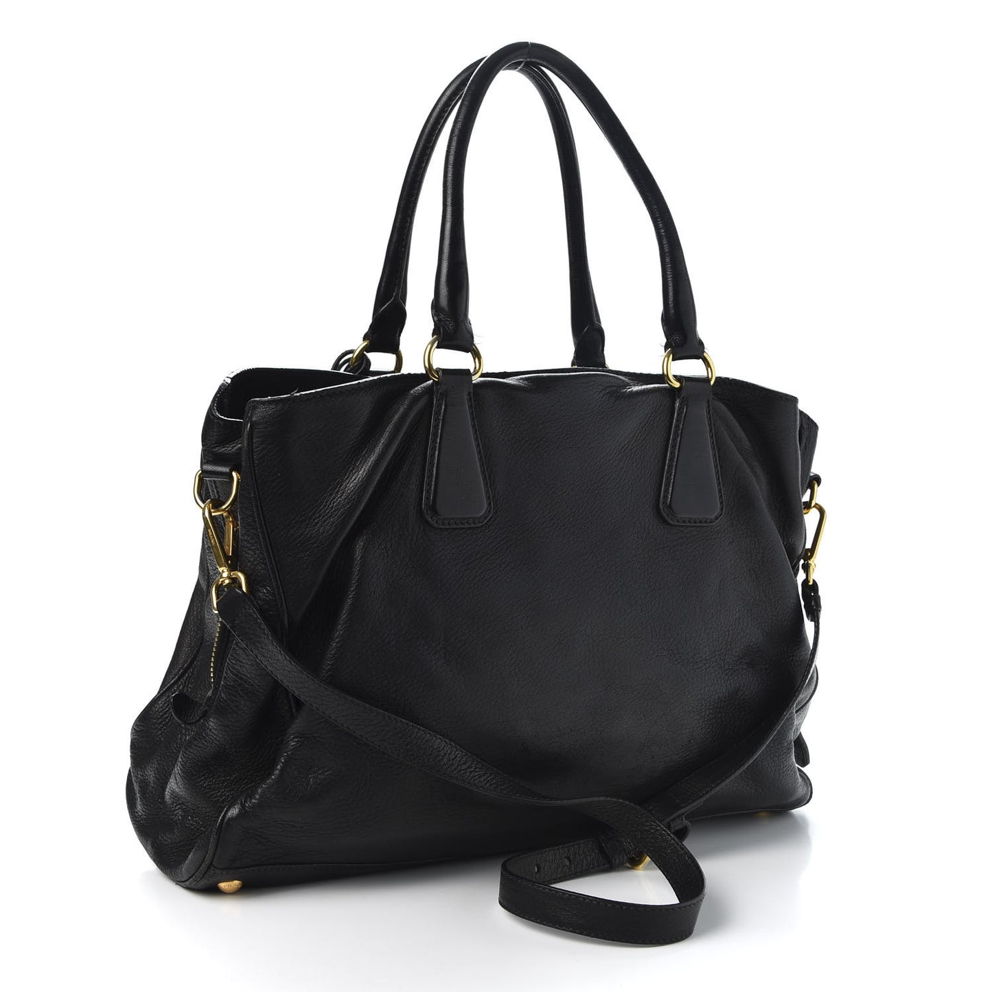 Goatskin Shoulder Bag Black