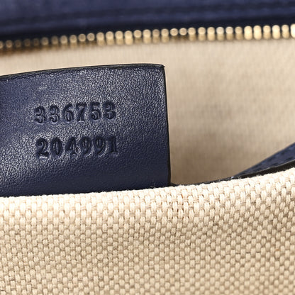 Gucci Soft Patent Medium Soho Clutch Uniform Blue 7 of 10