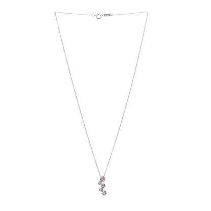 Tiffany Platinum Diamond Pink Sapphire Bubble Pendant Necklace 3 of 7