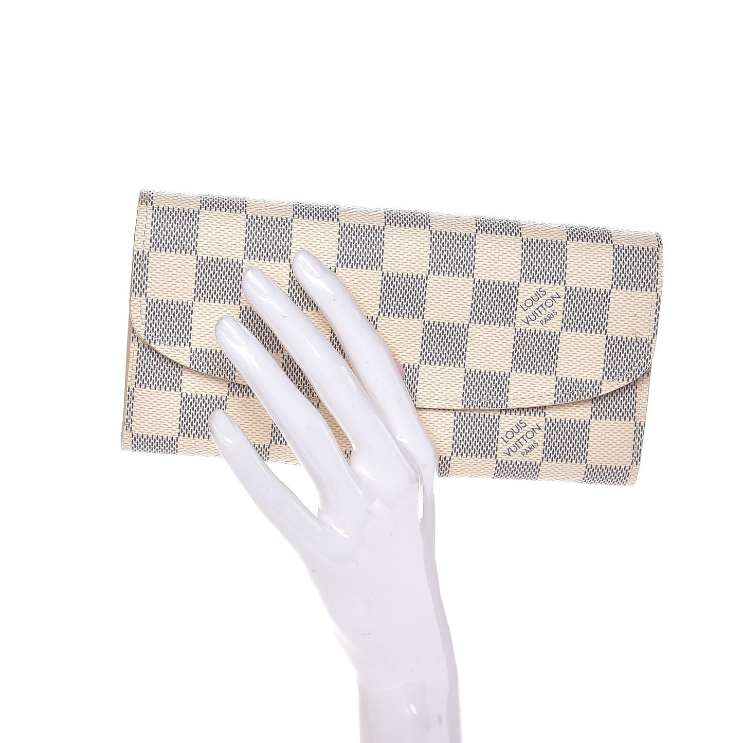 Damier Azur Emilie Wallet Rose Ballerine
