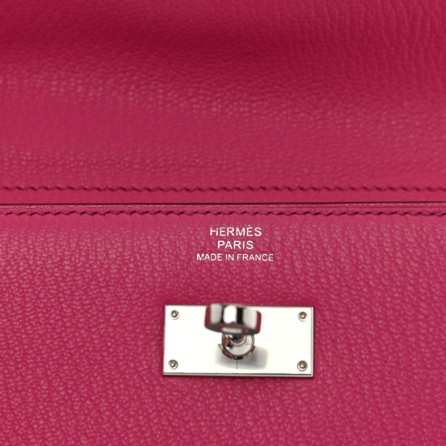 Hermes Chevre Mysore Medium Kelly Wallet Rose Shocking 6 of 8