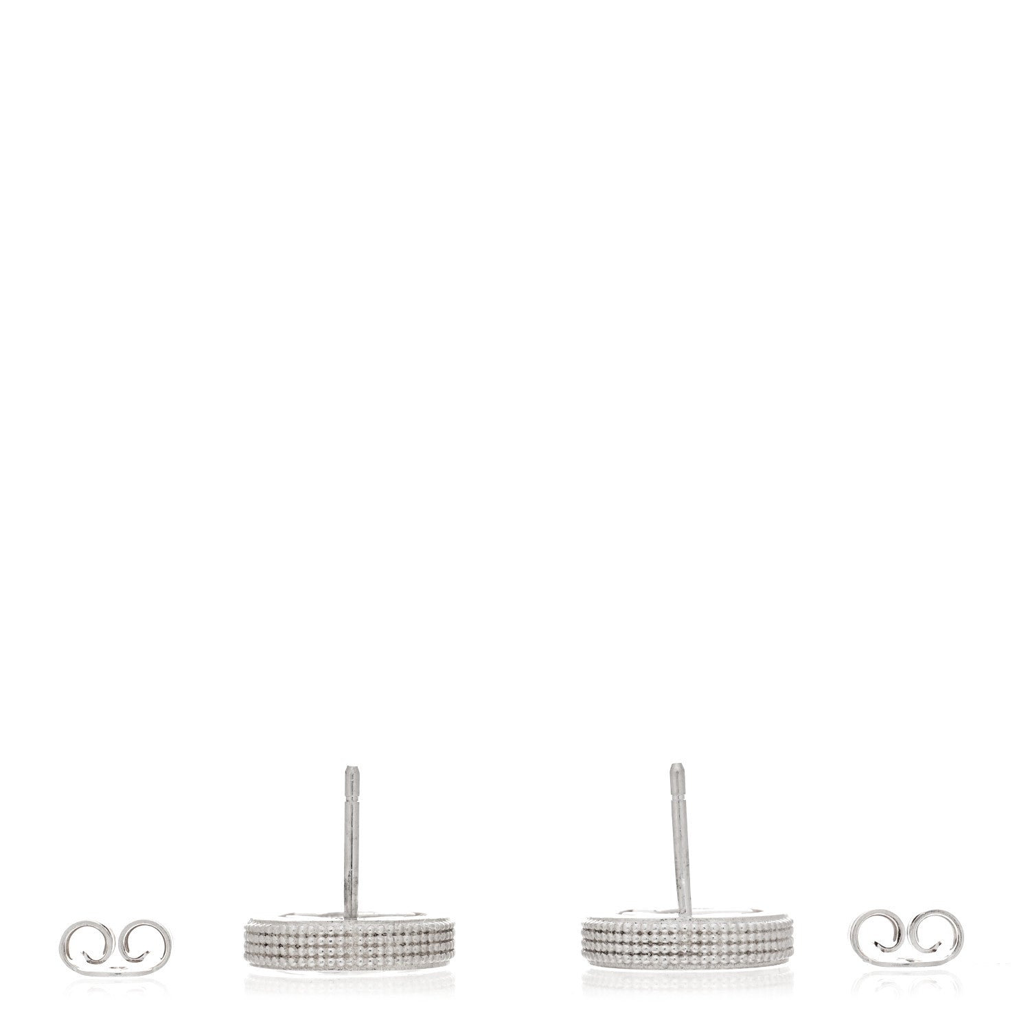 Gucci Sterling Silver Interlocking G Stud Earrings 3 of 5