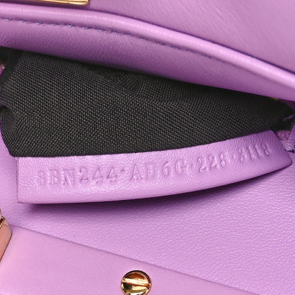 Fendi Nappa Stacked Bar Mini Peekaboo Iconic Satchel Violetta 7 of 11
