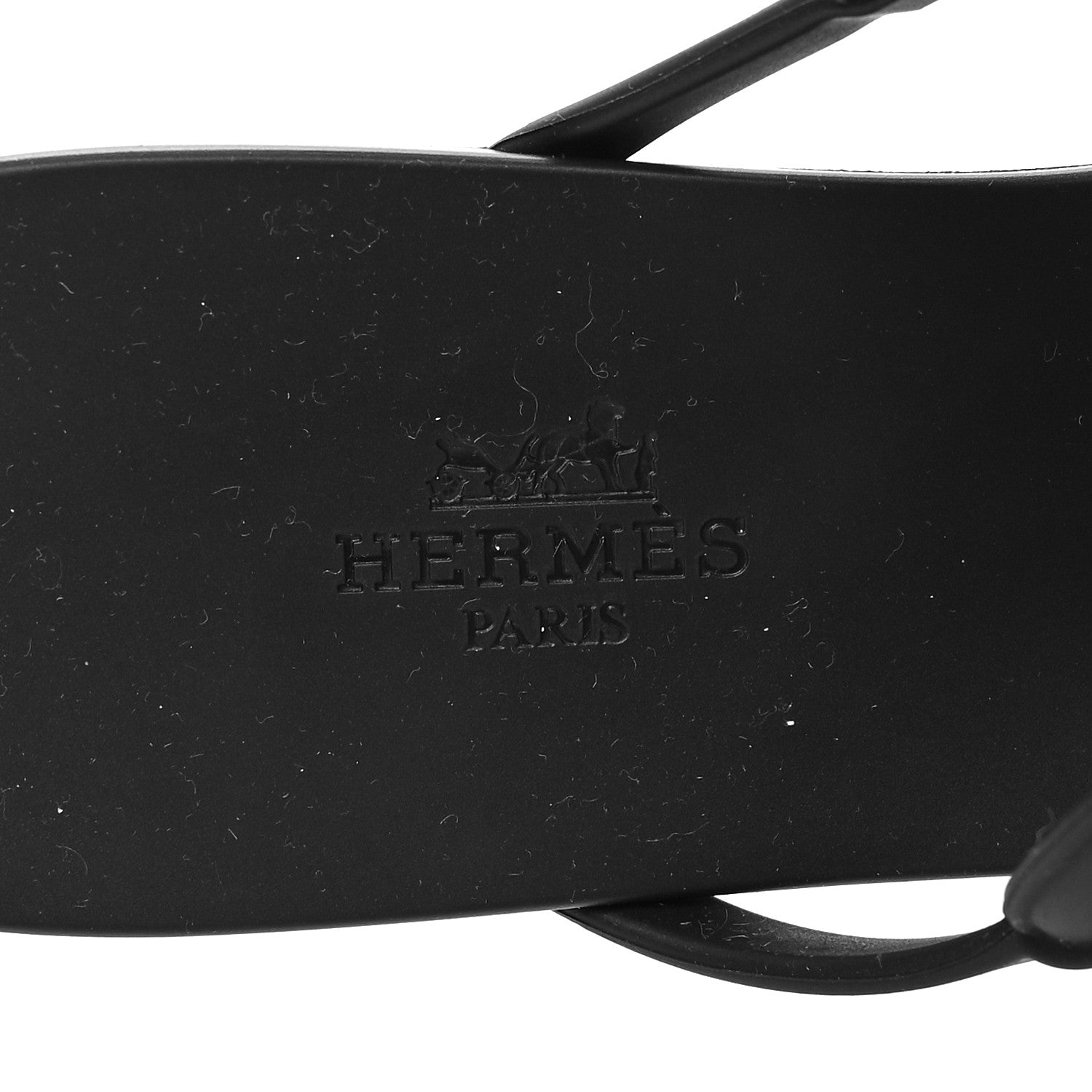 Hermes Rubber Womens Egerie Sandals 40 Black 8 of 9