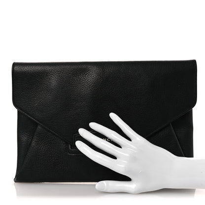 Givenchy Sugar Goatskin Medium Antigona Envelope Clutch Black Black 2 of 12