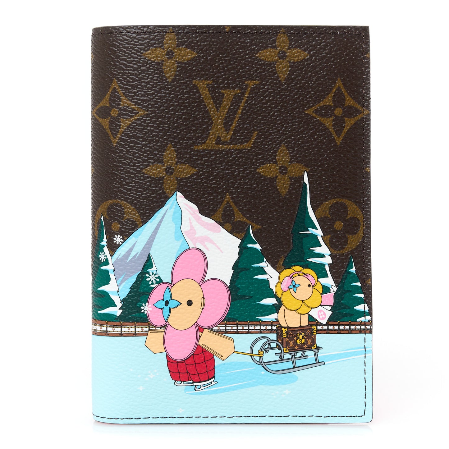 Monogram 2023 Christmas Animation Alpine Passport Cover Pink